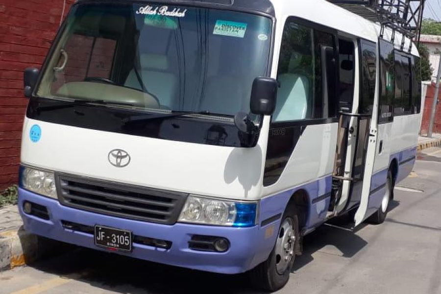 Rent a Toyota Coaster 29-Seater for Your Hunza and Skardu Adventure